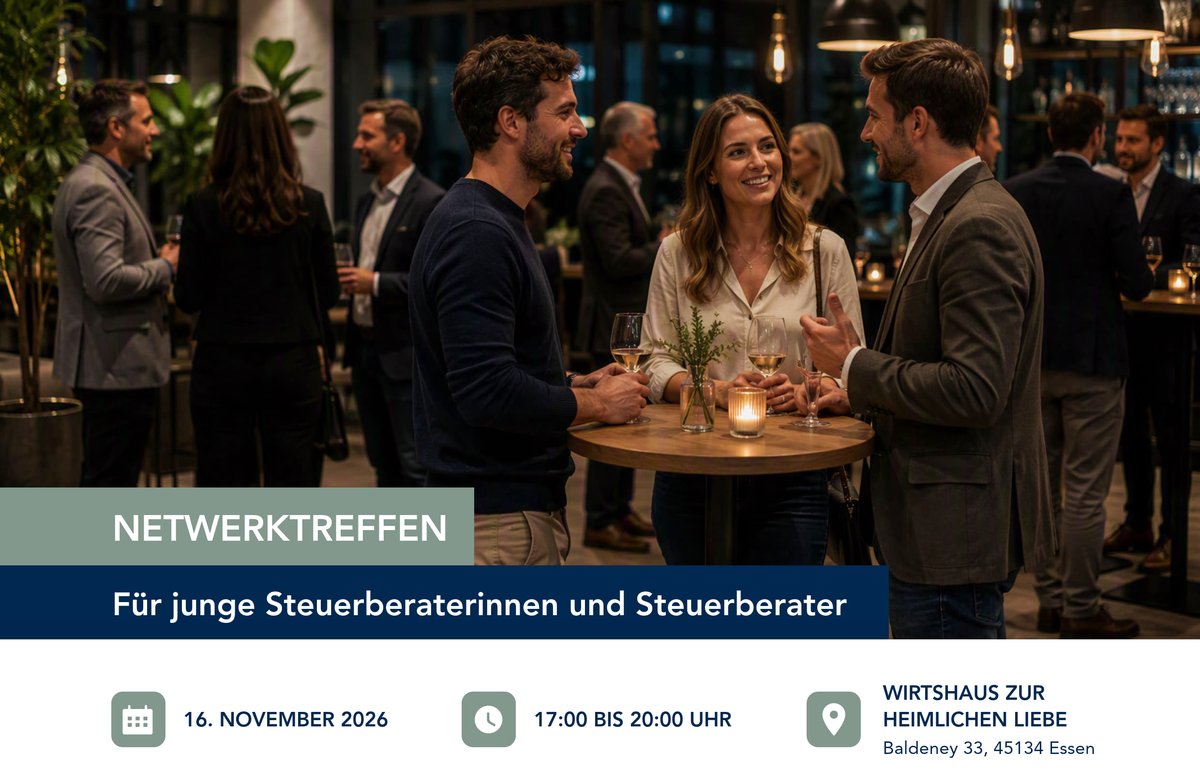 Netzwerktreffen NRW - Für junge Steuerberaterinnen und Steuerberater
